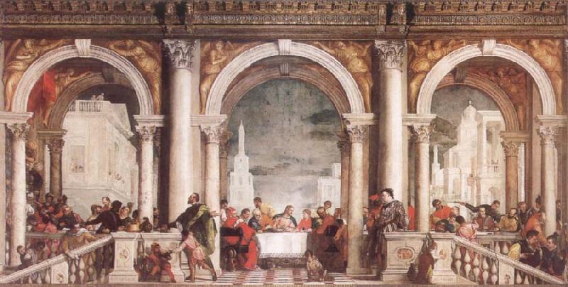 VERONESE (Paolo Caliari) Feast in the House of Levi Sweden oil painting art